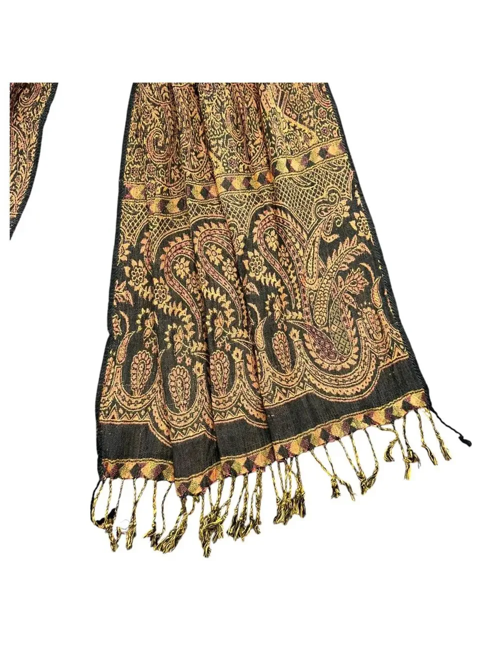 Vintage Dark Academia Paisley Pashmina